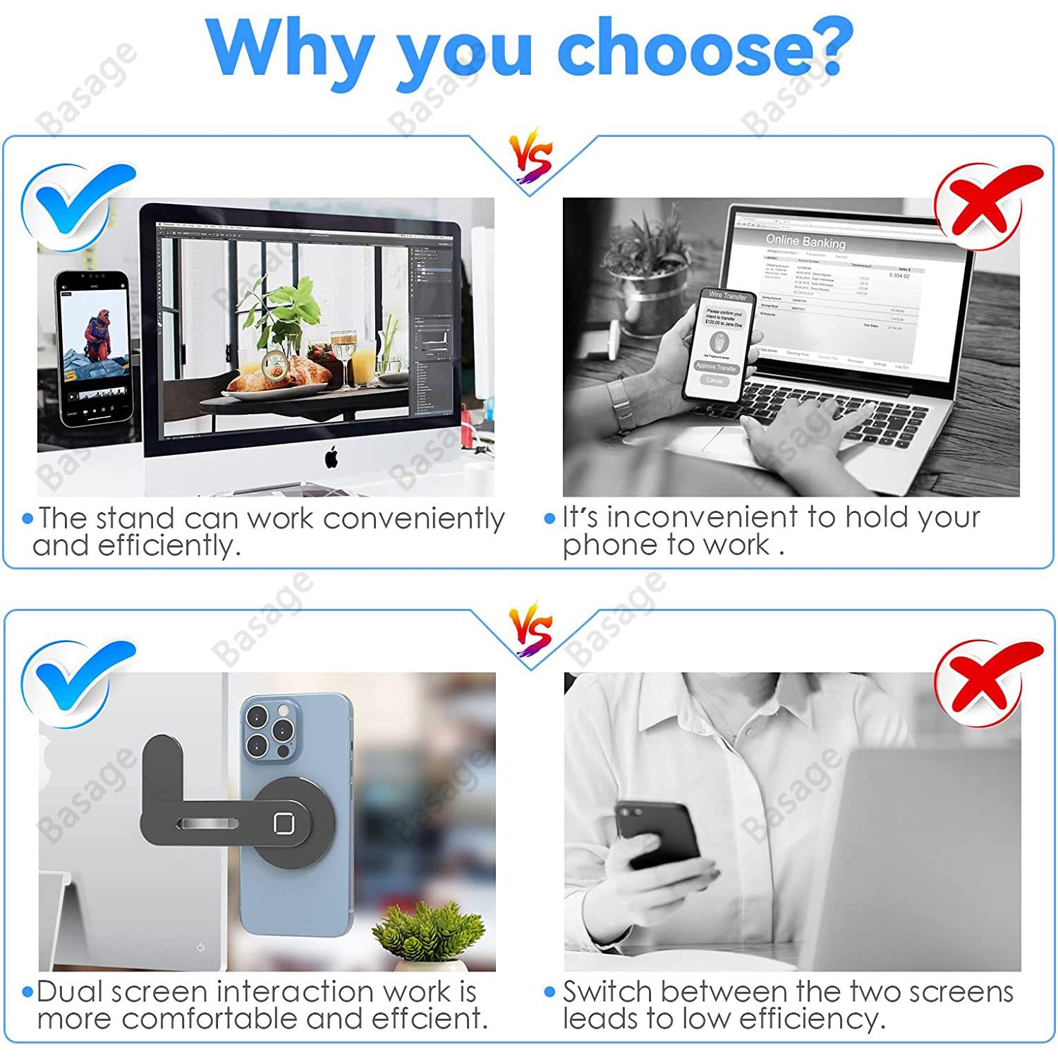 Magnetic Laptop Phone Holder C - Document Holder Monitor recensione e prezzo