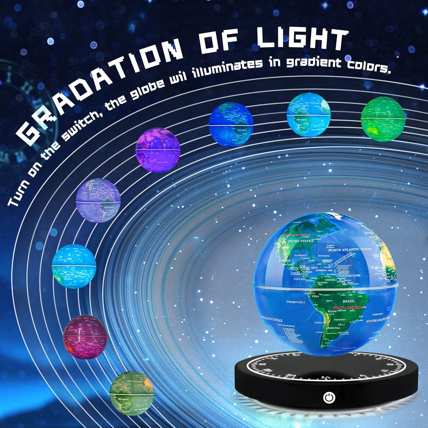 Magnetic Levitating Globe with - Office Tech And Gadgets recensione e prezzo