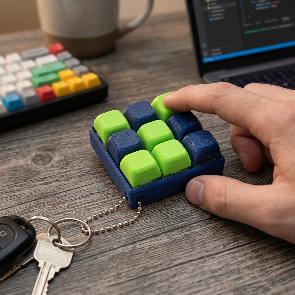 ABS Mechanical Button Keychain - Tech For Office recensione e prezzo