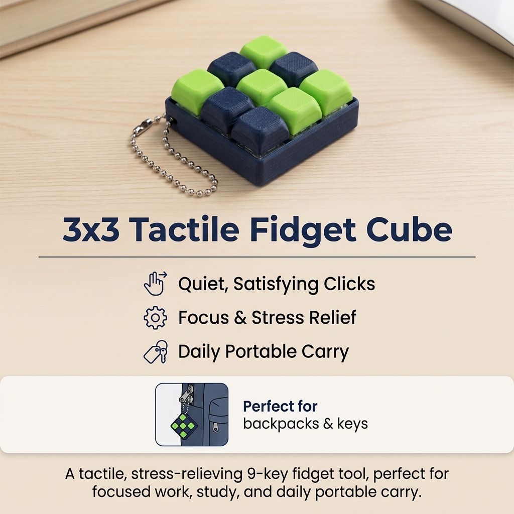 ABS Mechanical Button Keychain - Tech For Office recensione e prezzo