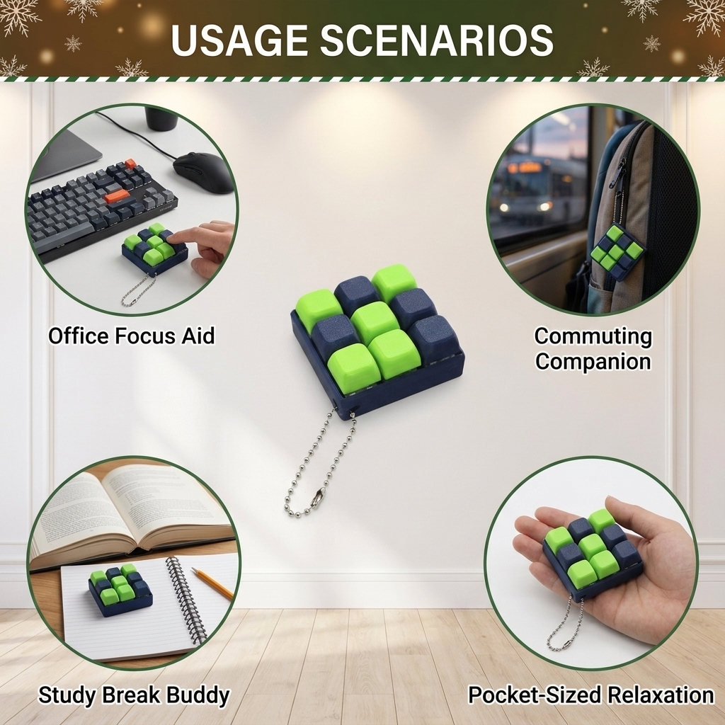 ABS Mechanical Button Keychain - Tech For Office recensione e prezzo